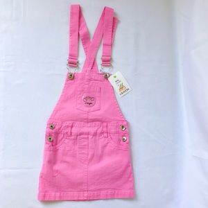 Pink  denim overall NWT
